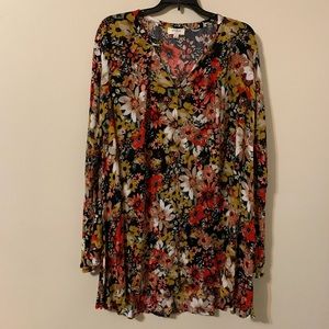 UMGEE floral dress with bell sleeves, size Medium